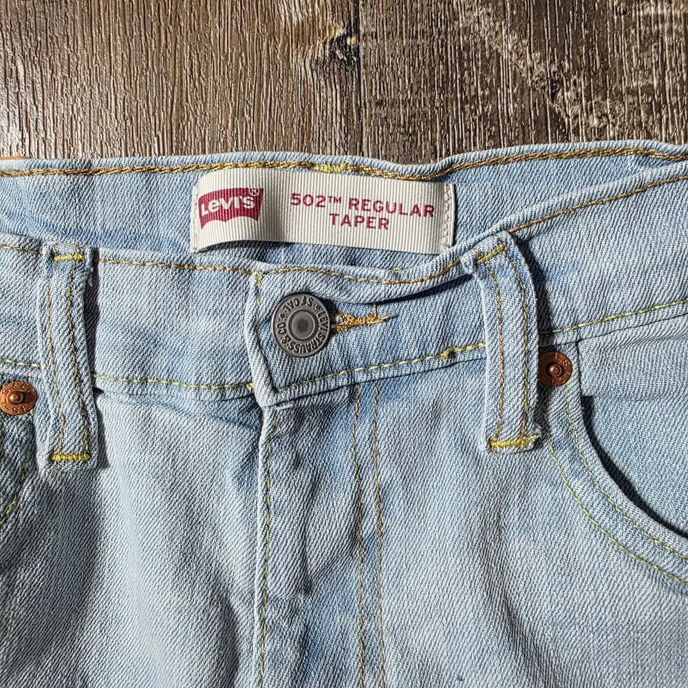 Levi's 502 Girl's Regular Taper Blue Jeans Size 16R, 28x28
